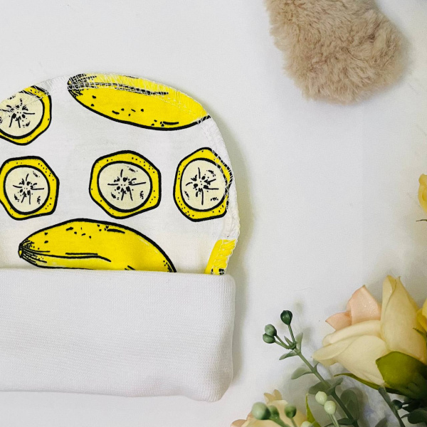 Шапочка из натурального хлопка для новорожденного Bebika (20/4-35)